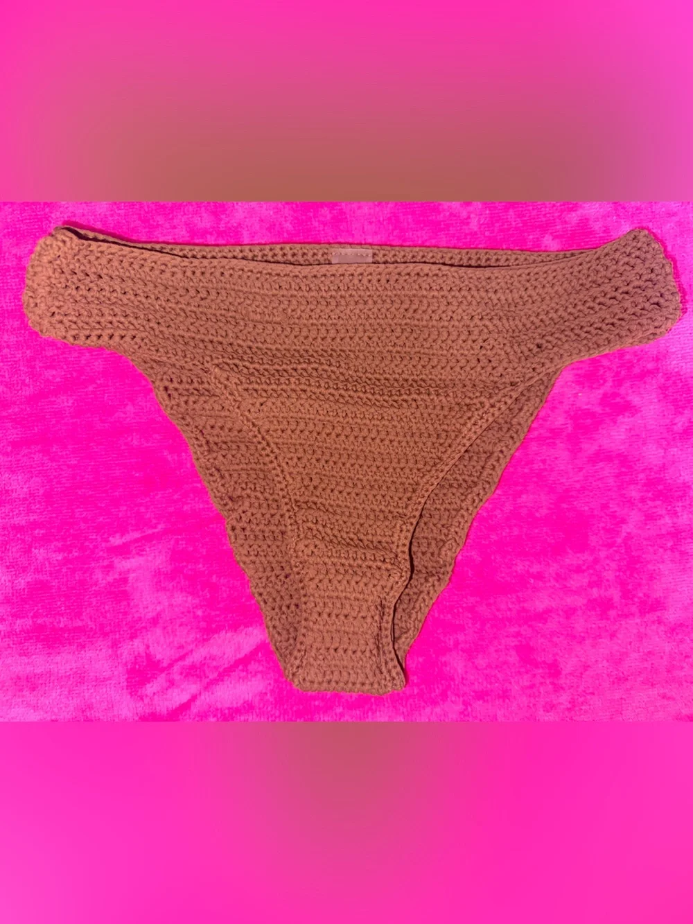 SKIMS COCOA crochet bikini set
